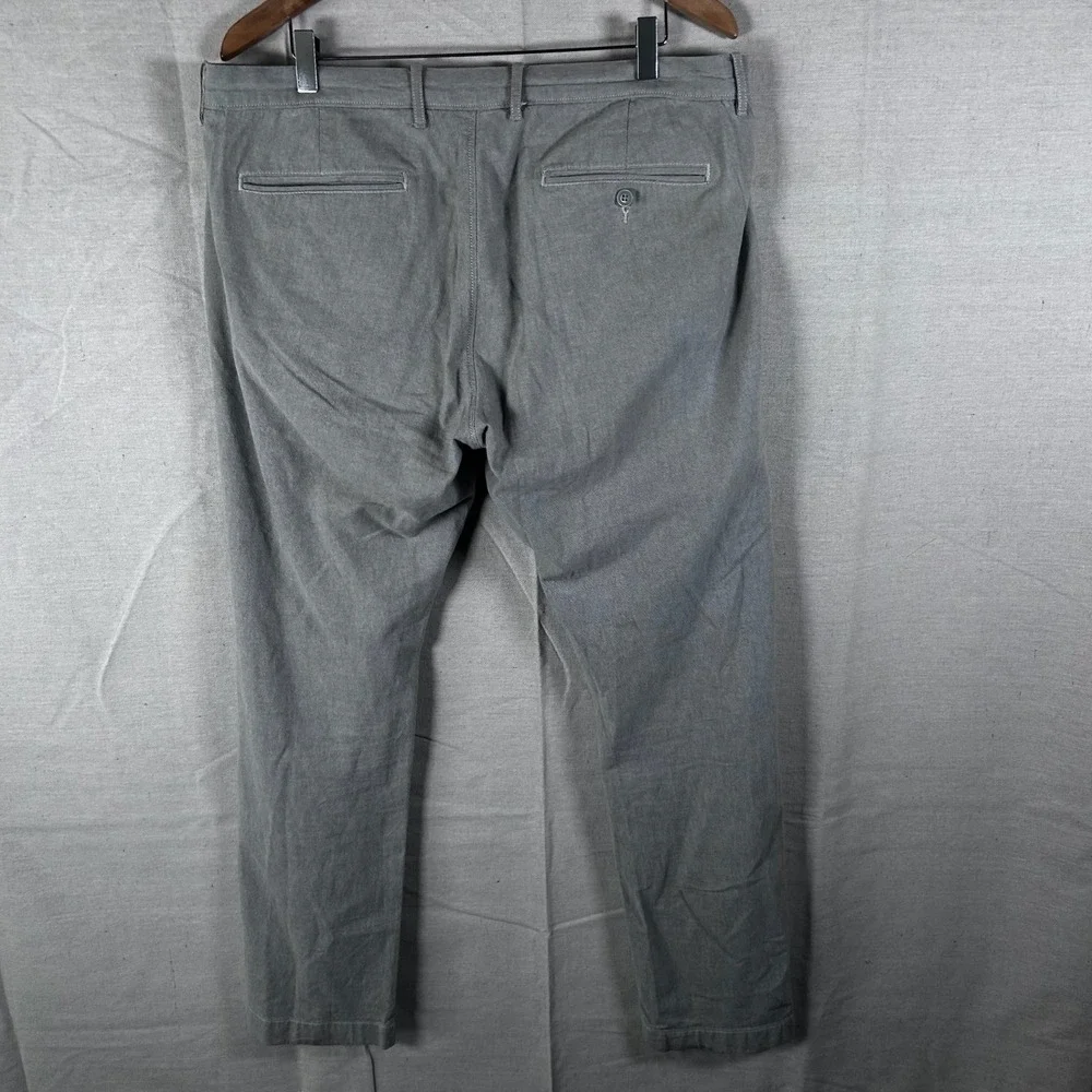 J.Crew 484 Stretch Chino Pants Mens 36x32 Gray Cotton Blend Flat Front‎ Trousers